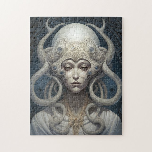 Quebra-cabeça Bela Bruxa Demon Queen Fantasy Art (Vertical)