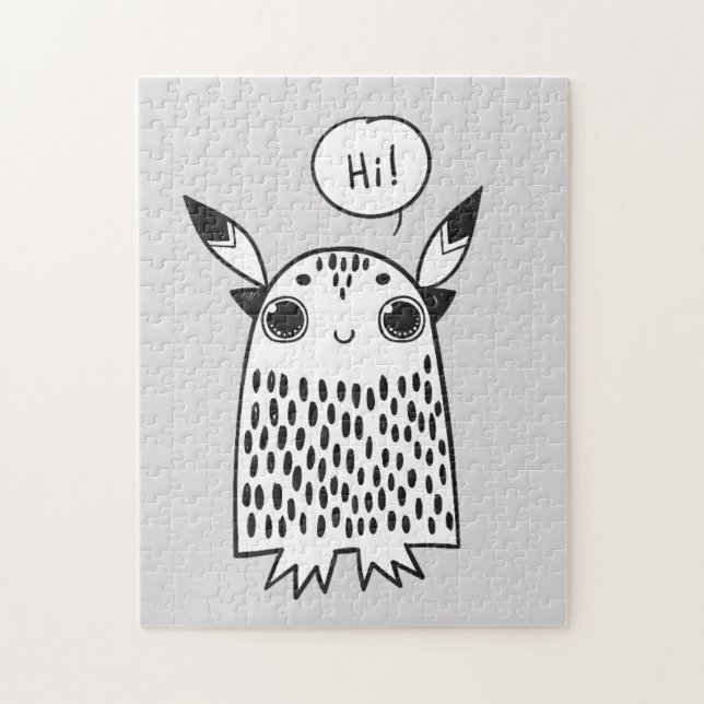 Quebra-cabeça Bela caricatura de monstro (Vertical)