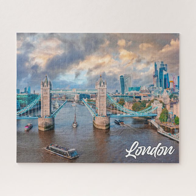 Quebra-cabeça Bela Cidade de Londres, Inglaterra (Horizontal)