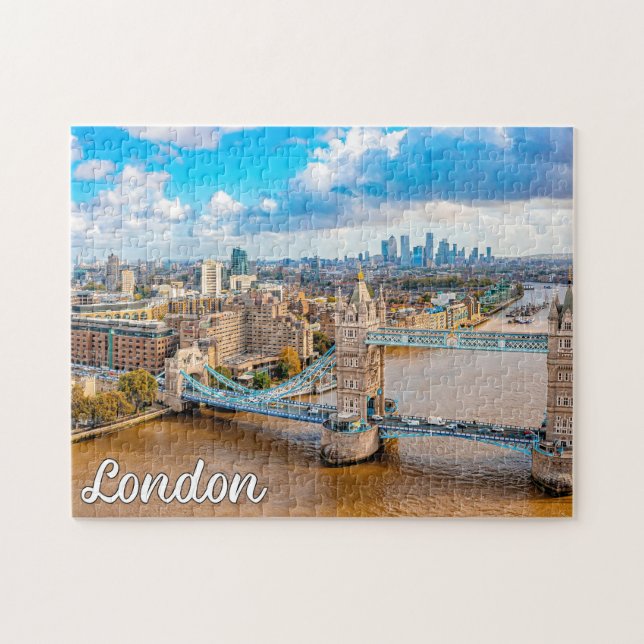 Quebra-cabeça Bela Cidade de Londres, Inglaterra (Horizontal)