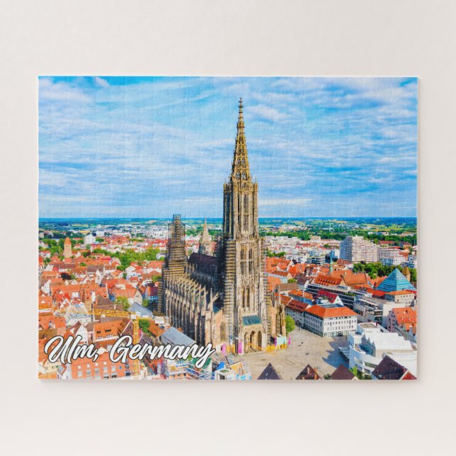 Quebra-cabeça Bela Cidade de Ulm, Alemanha (Horizontal)