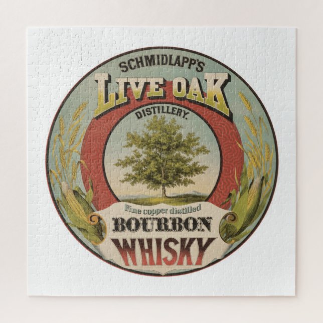 Quebra-cabeça Bela Cobre Destilava Bourbon Whisky. (Vertical)