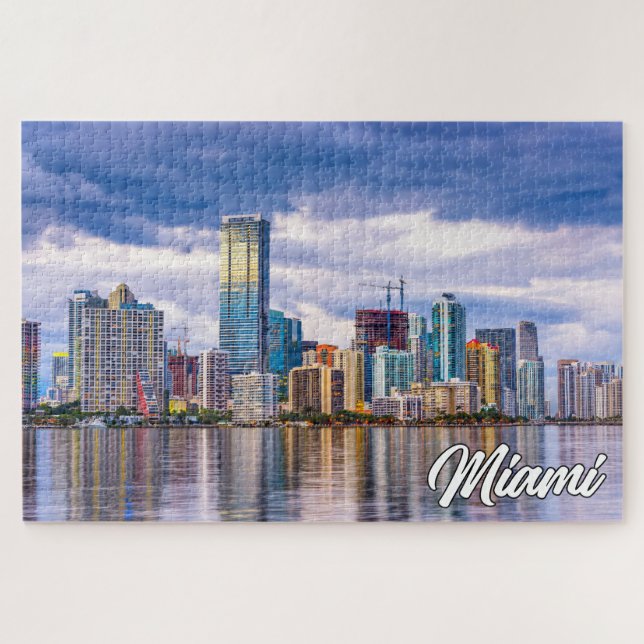 Quebra-cabeça Bela Miami, Flórida, Estados Unidos (Horizontal)