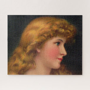 Quebra-cabeça bela mulher do século XIX