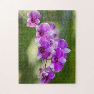 Quebra-cabeça Bela Orquídea Roxa