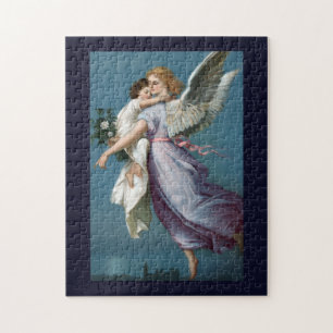 Quebra-cabeça Bela pintura de anjo guardião