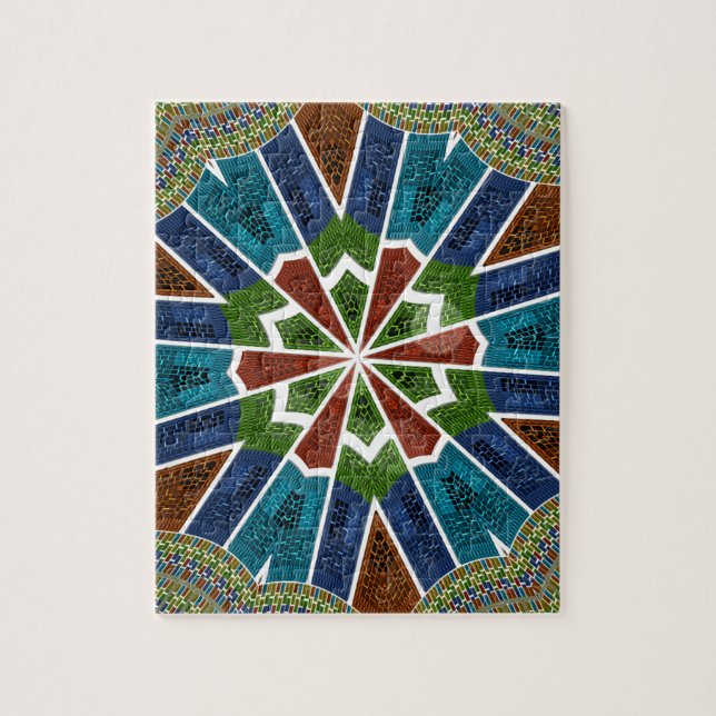 Quebra-cabeça Bela Tendência Têxtil Asiático Design Impressão (Vertical)