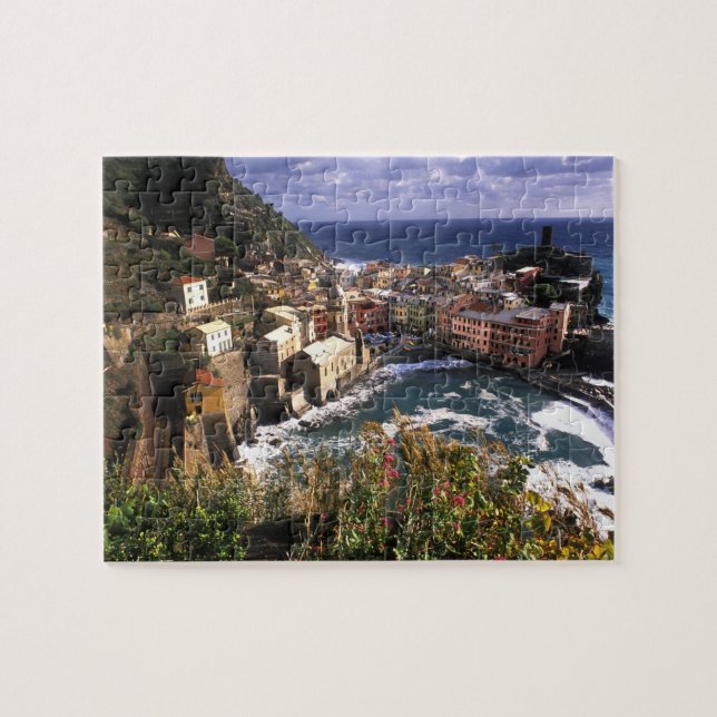 Quebra-cabeça Bela Vila de Vernazza em Cinque (Horizontal)