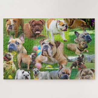 Quebra-cabeça Belas Artes | Cães com Colagem de Fotografias