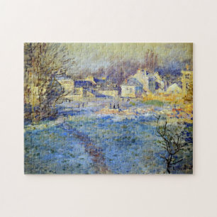 Quebra-cabeça Belas Artes do Monet Frost Branco