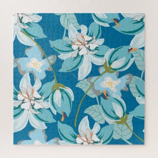 Quebra-cabeça Beleza de um motivo floral retrô em adorável decor