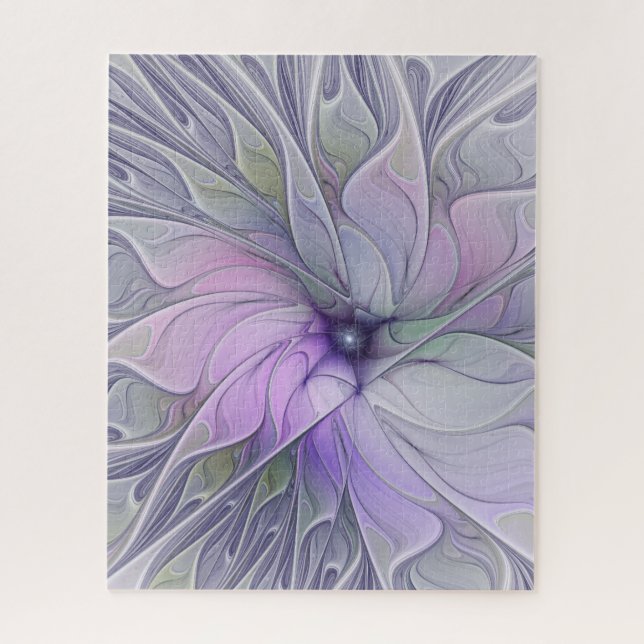 Quebra-cabeça Beleza Deslumbrante Arte Fractal Abstrata Moderna  (Vertical)