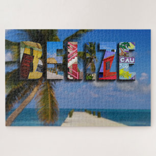 Quebra-cabeça Belize Tropical Beach Blue Ocean Viagem