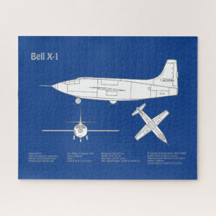 Quebra-cabeça Bell X-1 - ABD (Planos de Impressão Blueprint do A