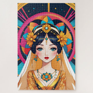 Quebra-cabeça Belle mariée dans l'art du Pop Art