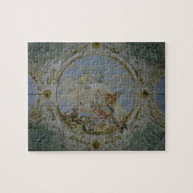 Quebra-cabeça Bellerophon que monta Pegasus, c.1746-47 (fresco) (Horizontal)
