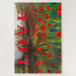 Quebra-cabeça Belo Amor aos Poppies Espalha O Amor
