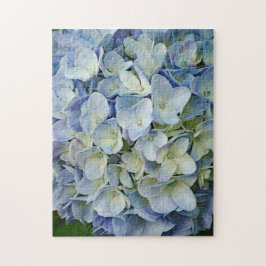 Quebra-cabeça Belo Blue Hydrangea Flowers Foto