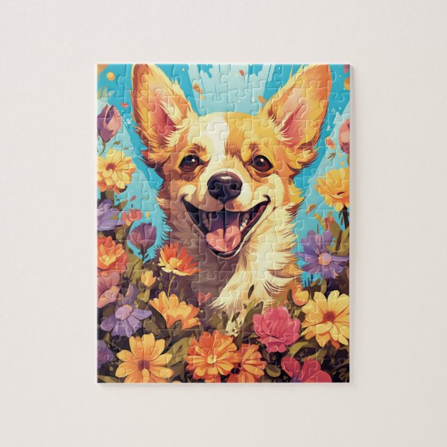 Quebra-cabeça Belo cachorro Chihuahua (Vertical)