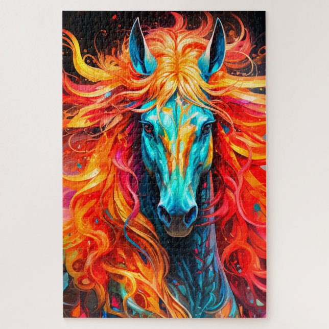 Quebra-cabeça Belo Cavalo (Vertical)