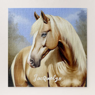 Quebra-cabeça Belo Cavalo Palomino