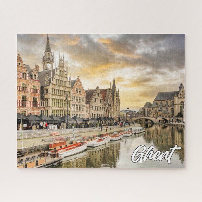 Quebra-cabeça Belo Gand, Bélgica (Horizontal)