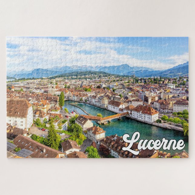 Quebra-cabeça Belo Lucerne, Suiça (Horizontal)