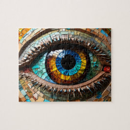 Quebra-cabeça Belo Olho Mosaico