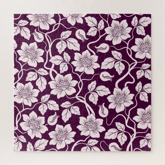 Quebra-cabeça Belo Padrão Floral (Vertical)