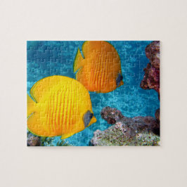 Quebra-cabeça Belo Peixe Tropical de Coral