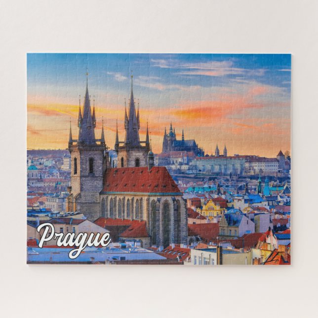 Quebra-cabeça Belo Praga, República Checa (Horizontal)
