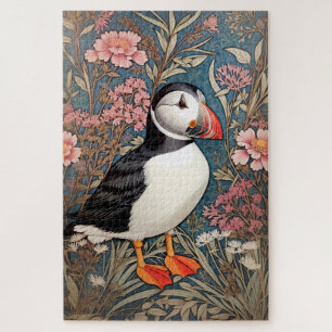 Quebra-cabeça Belo Puffin William Morris Inspirou Poster