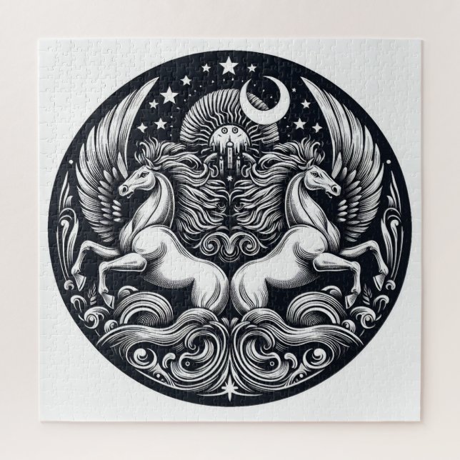 Quebra-cabeça "Belos Cavalos Místicos" 29 (Vertical)