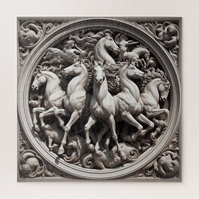 Quebra-cabeça "Belos Cavalos Místicos" 34 (Vertical)