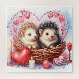Quebra-cabeça Belos Porcupins Dias de os namorados