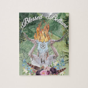 Quebra-cabeça Beltane Sabbat Fire Ritual Scense Wiccan