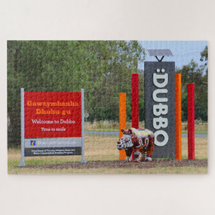 Quebra-cabeça Bem-vindo a Dubbo, Austrália, sinal