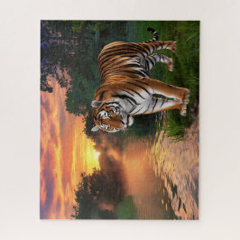Quebra-cabeça Bengal Tiger no Sunset