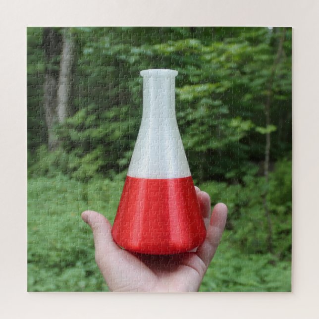 Quebra-cabeça Béquer de Erlenmeyer Impresso em 3D (Vertical)