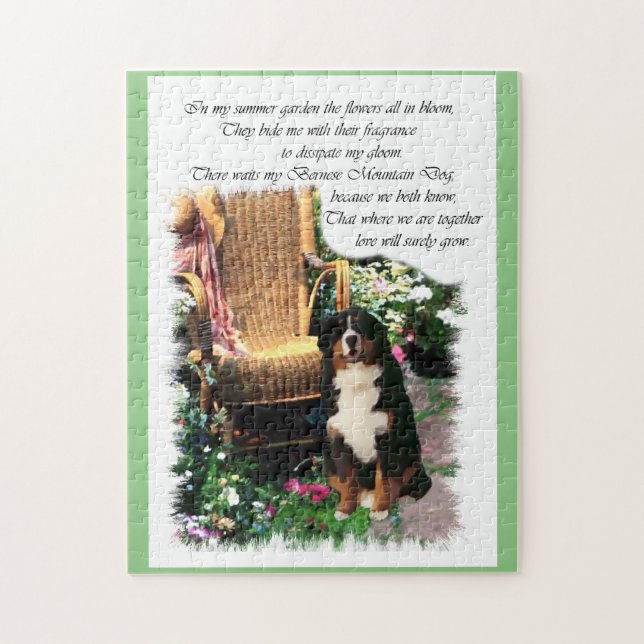 Quebra-cabeça Bernese Mountain Dog Art (Vertical)