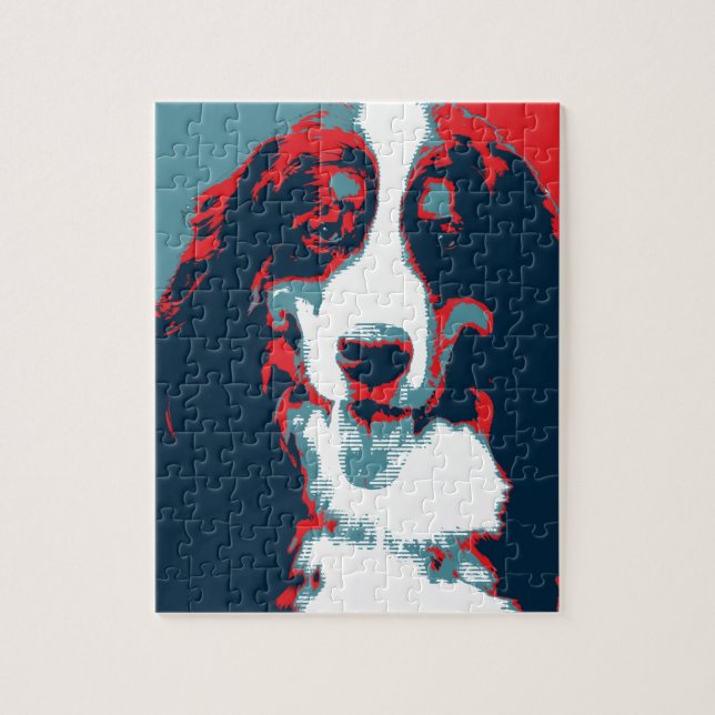Quebra-cabeça Bernese Mountain Dog Poster político (Vertical)