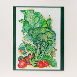 Quebra-cabeça Berries e brócolis