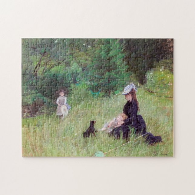 Quebra-cabeça Berthe Morisot - Num Parque / Dans le parc (Horizontal)