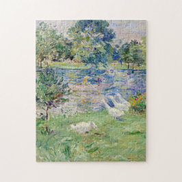 Quebra-cabeça Berthe Morisot - Rapariga num Barco com Gansos