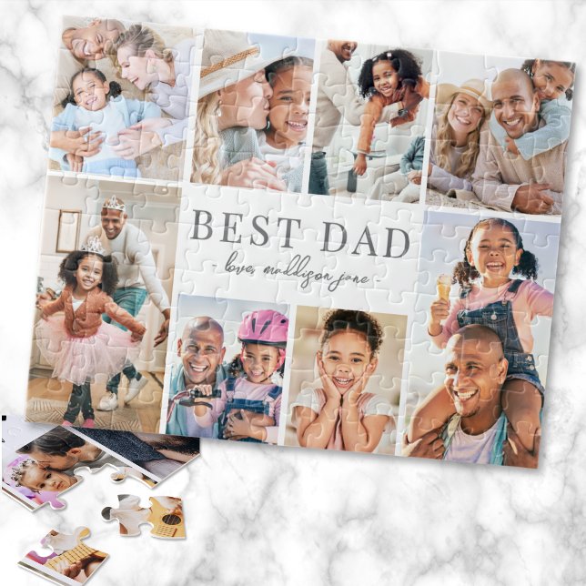 Quebra-cabeça Best Dad Photo Collage (Simple Best Dad Collage jigsaw puzzle)