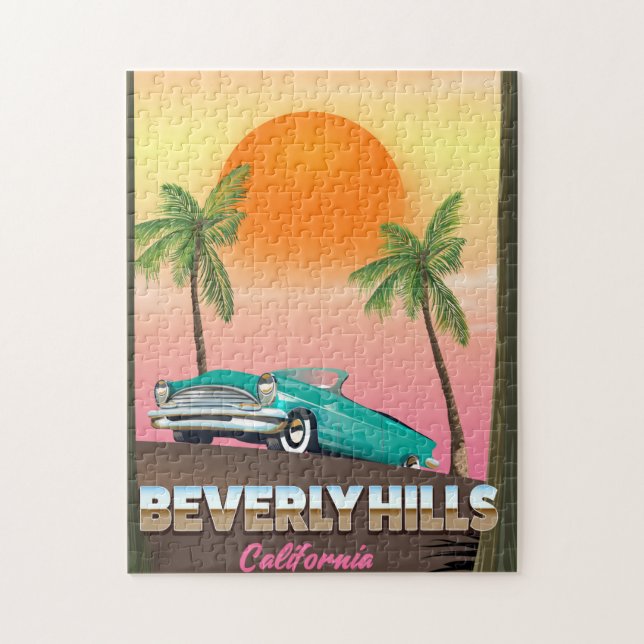 Quebra-cabeça Beverly Hills Califórnia (Vertical)