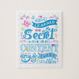 Quebra-cabeça Bíblia Cristã Bonita Verse Manchada Rosa