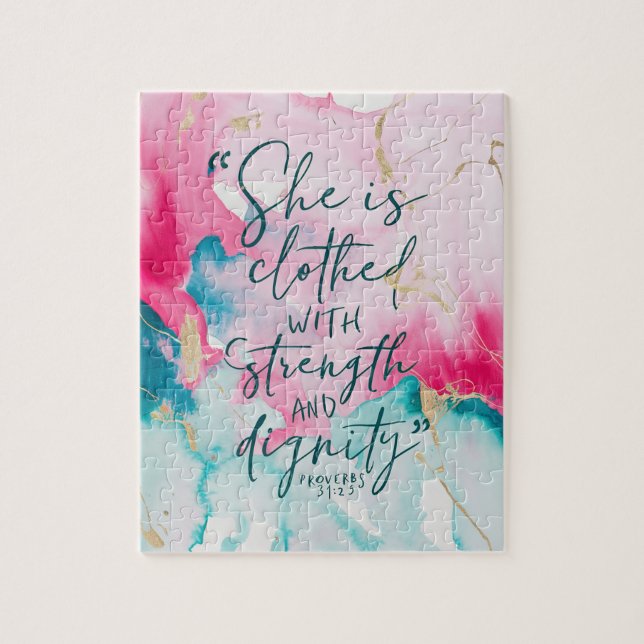 Quebra-cabeça bíblia cristã inspiradora Verse (Vertical)