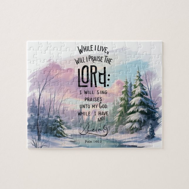 Quebra-cabeça Bíblia Cristã Inspiradora Verso (Horizontal)