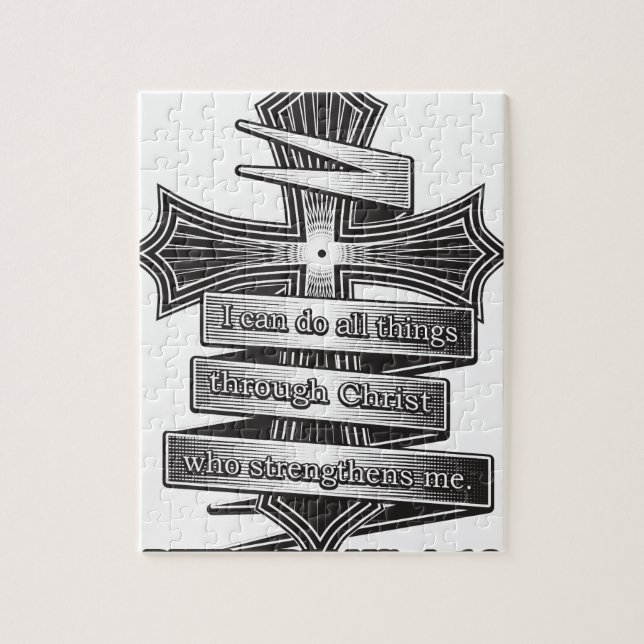 Quebra-cabeça Bíblia do cristão do 4:13 dos Philippians da (Vertical)